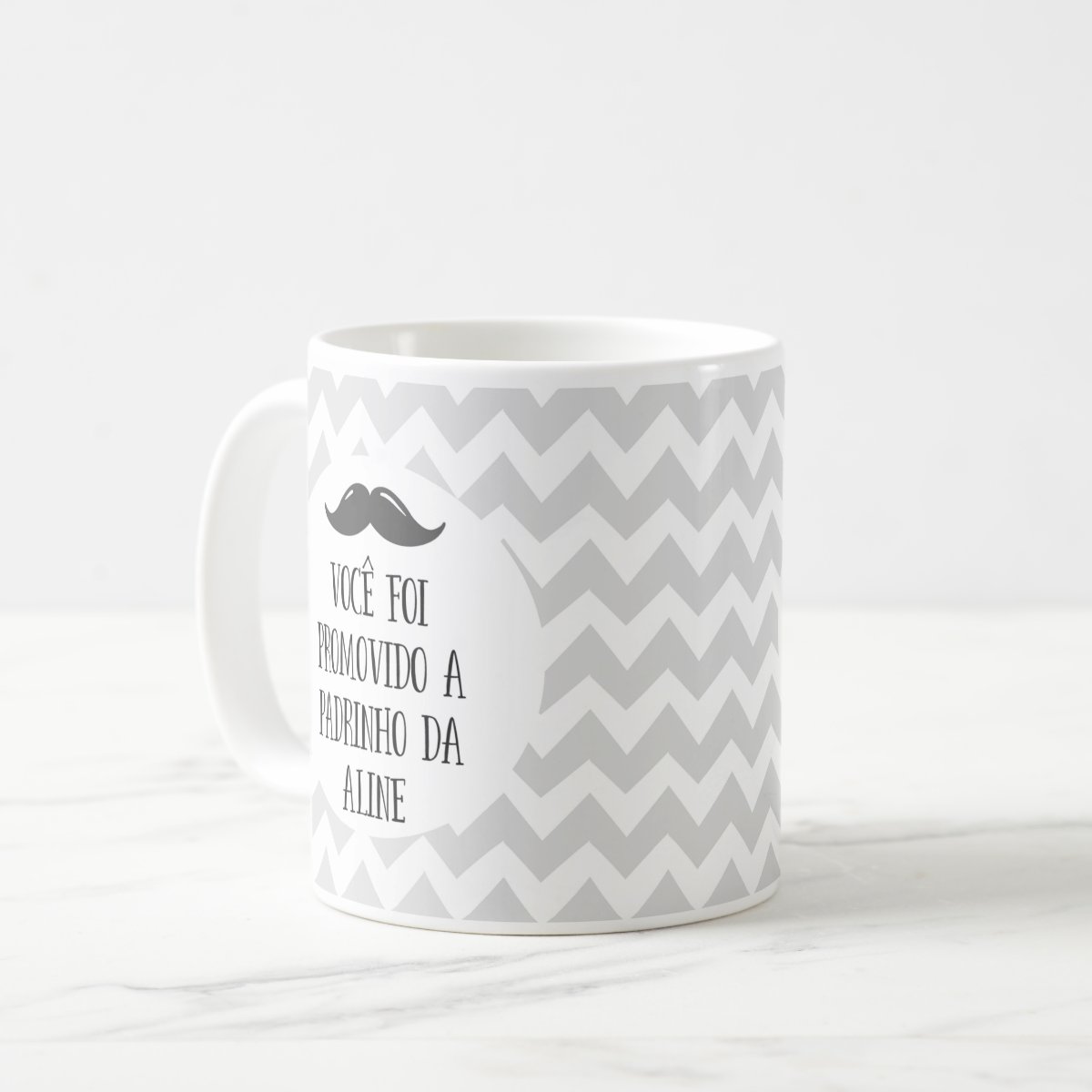 Caneca e Caixinha Presente Promovido a Padrinho com Nomes