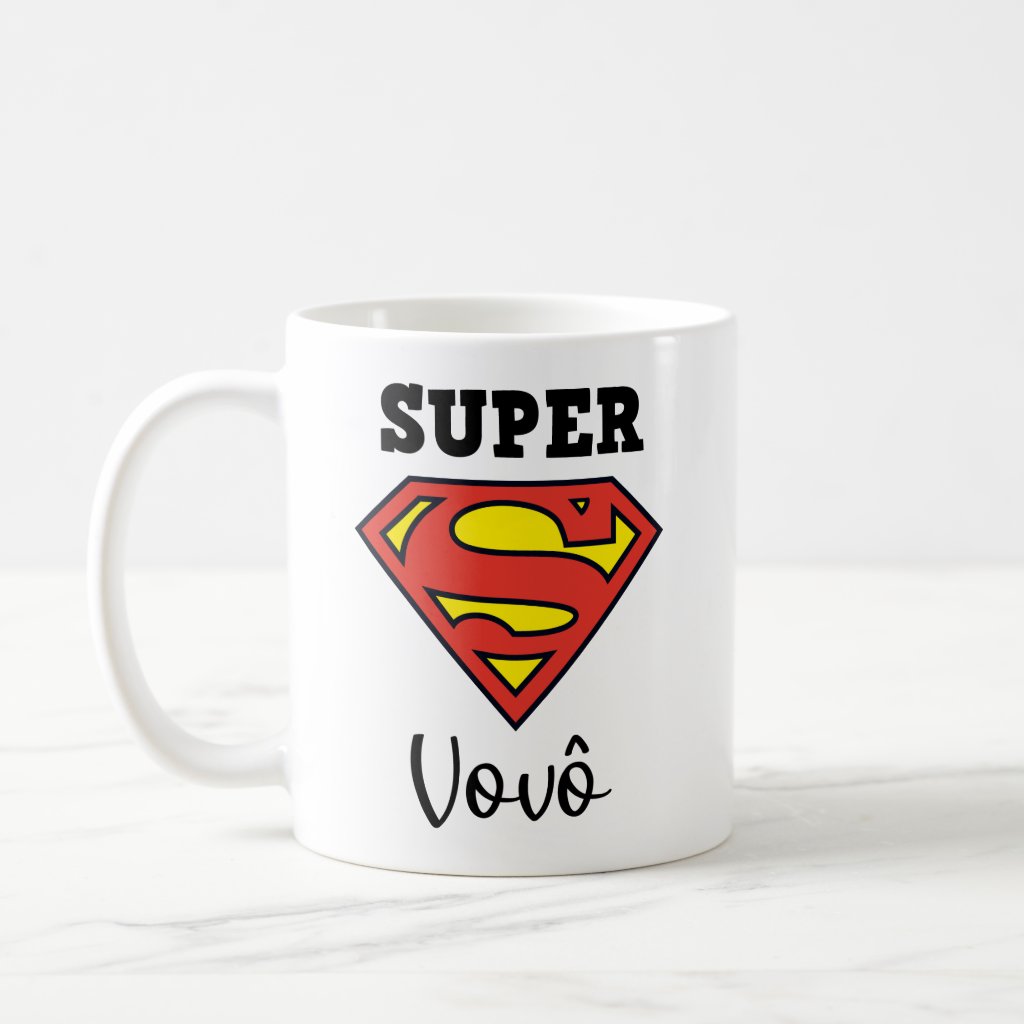 Caneca Personalizada Presente Criativo para Avô - Super Vovô - Família (Avó/Avô)