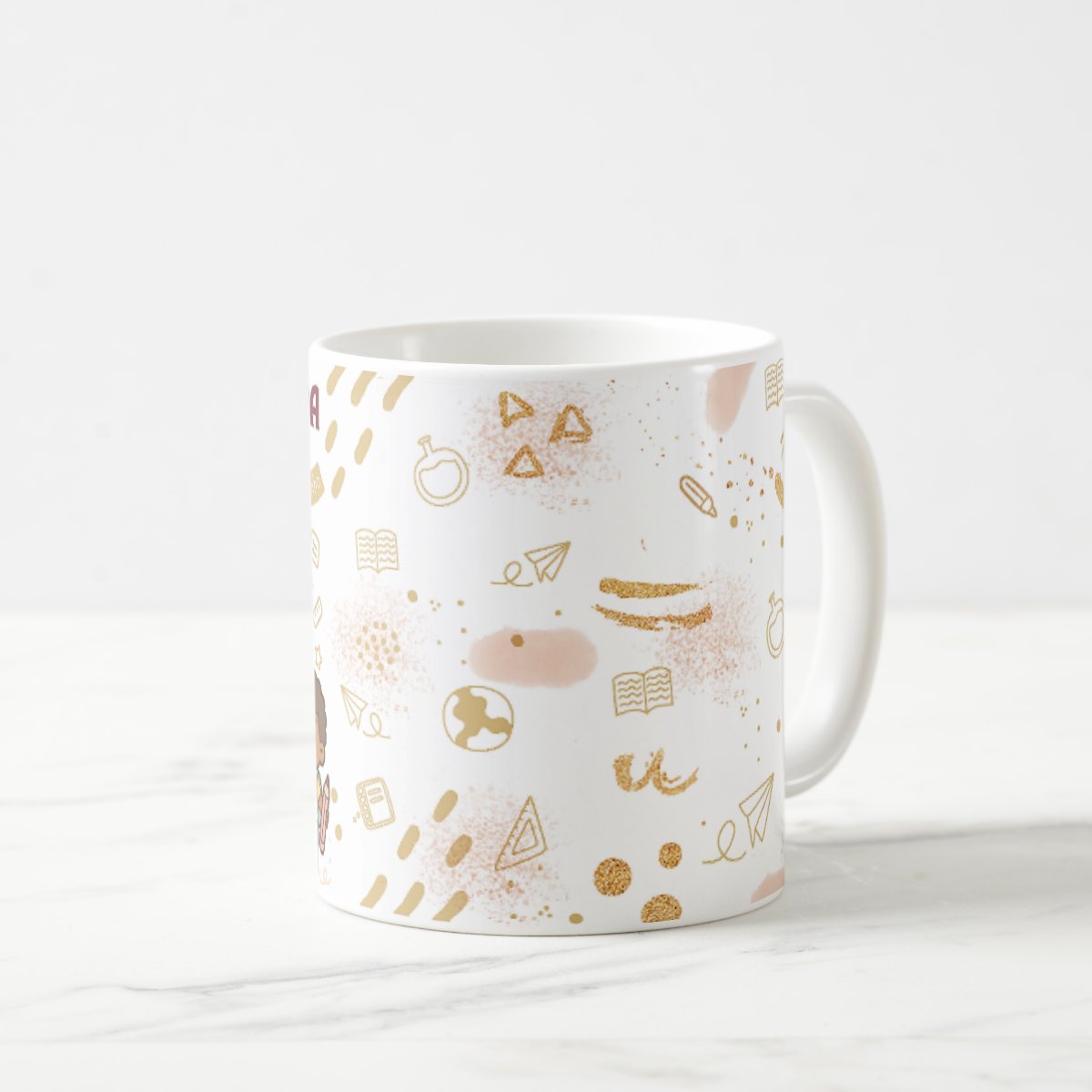 Caneca Professora Loira Pronta Entrega Dia dos Professores Presente