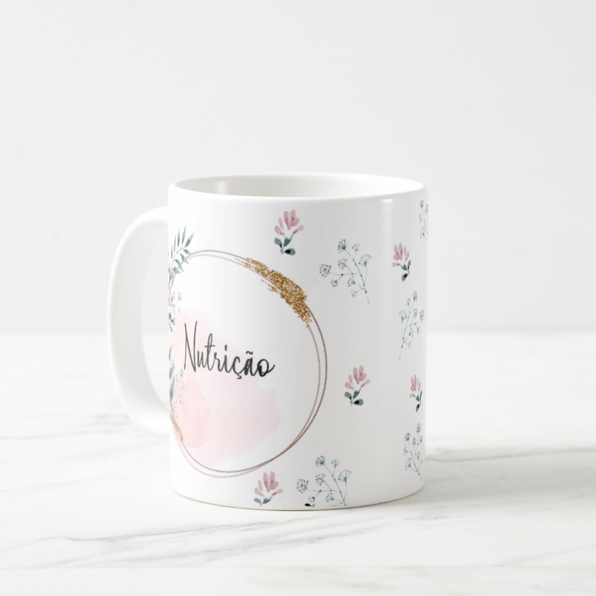 Caneca Feminina Delicada Presente Profissão Nutricionista