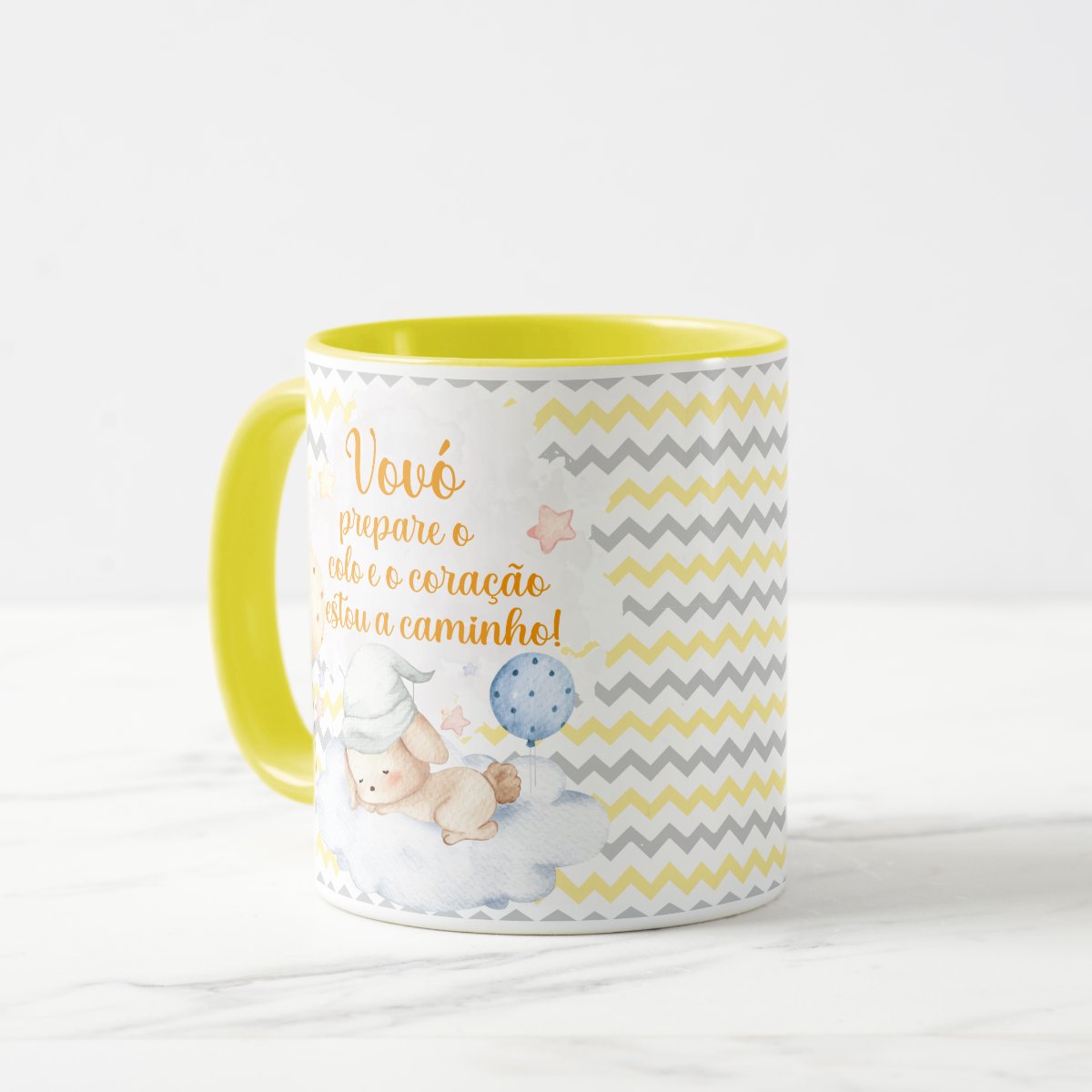 Caneca Presente Criativo Anunciar Gravidez Família - Vovó