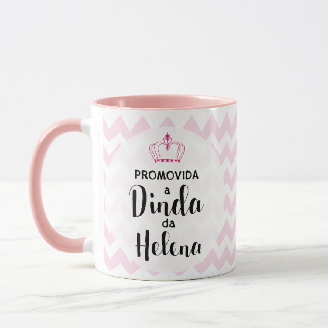 Kit 2 Canecas Personalizadas Convite Padrinhos de Batismo
