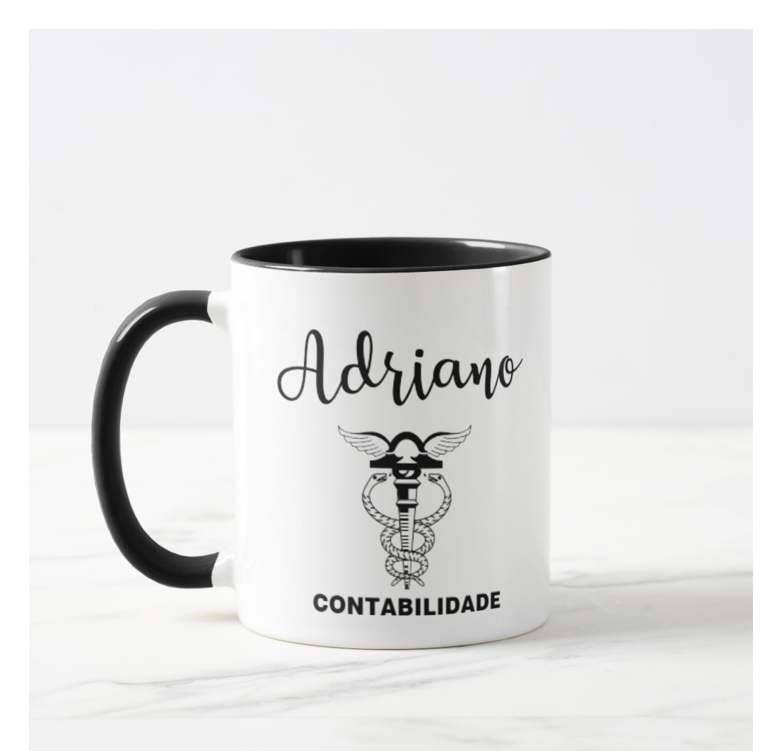 Caneca Personalizada Criativa de Contabilidade para Contador - Profissões (Contabilidade)