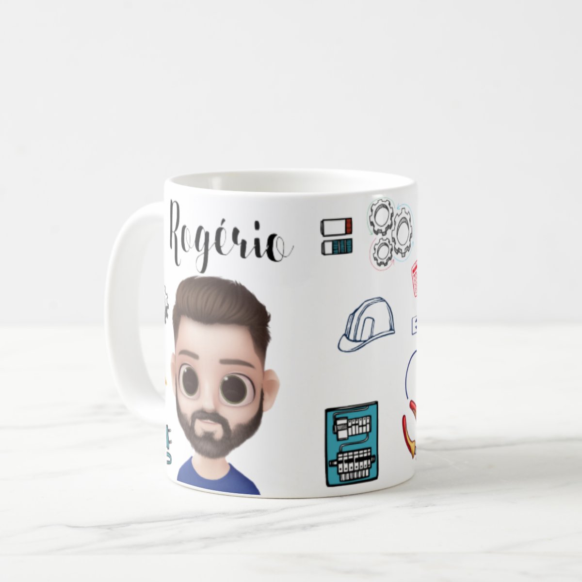 Caneca Elétrica Profissão Presente Criativo para Eletricista