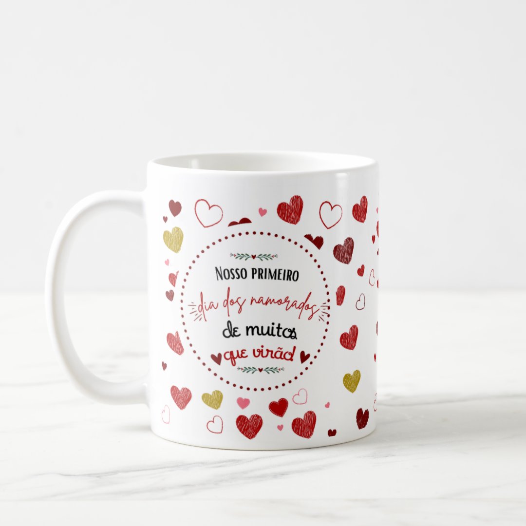 Caneca Presente Especial Primeiro Dia dos Namorados - Outros (Casal)