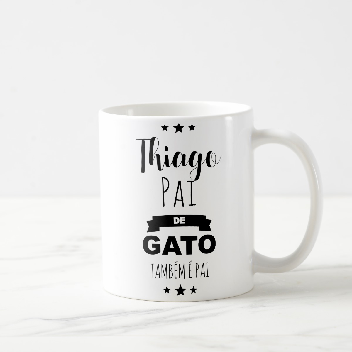 Caneca Personalizada Homem Presente Pai de Gato