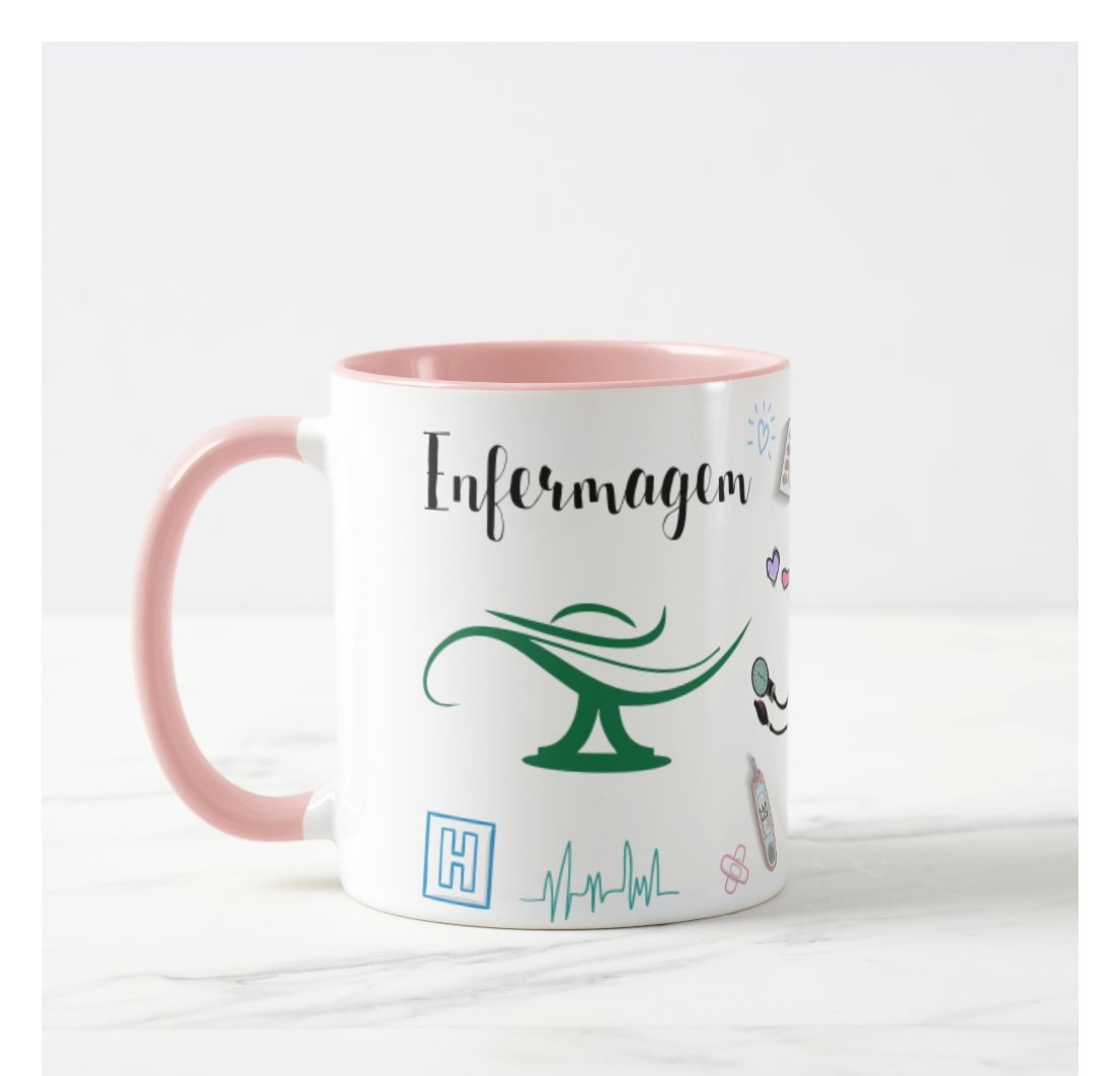 Caneca Profissão Enfermagem Presente Criativo Enfermeira - Profissões (Enfermeiro(a))