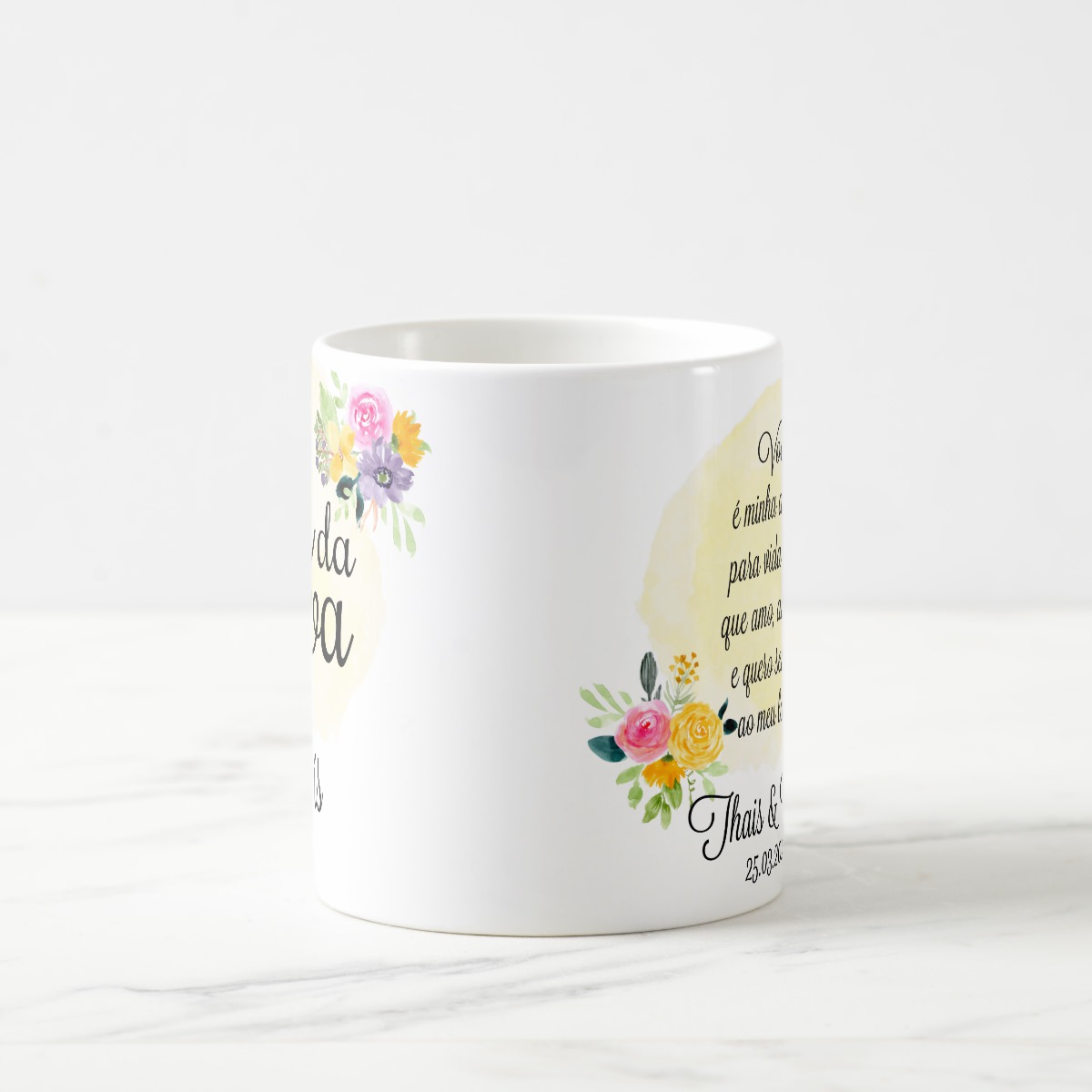 Caneca Casamento Presente Familia Irmã da Noiva Lembrança