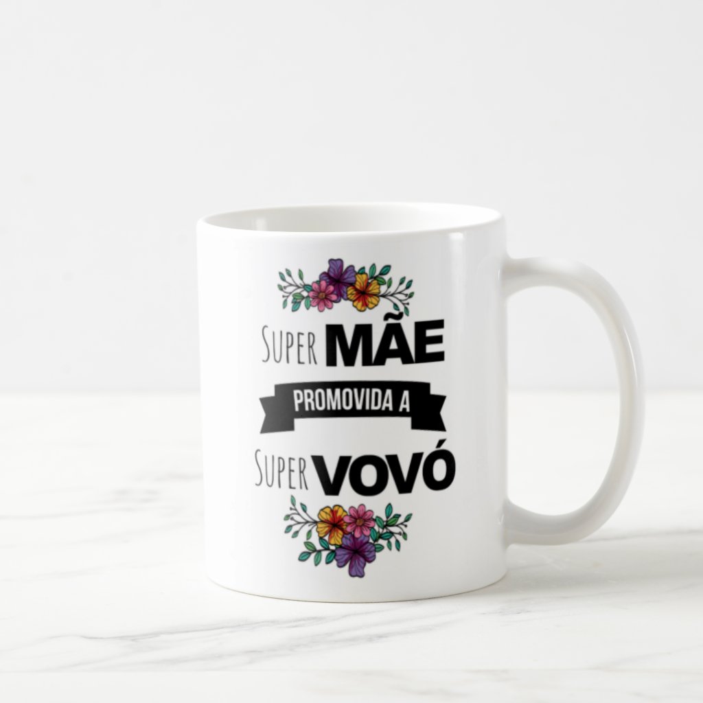 Kit Caneca E Almofada Super Mãe Promovida A Super Vovó
