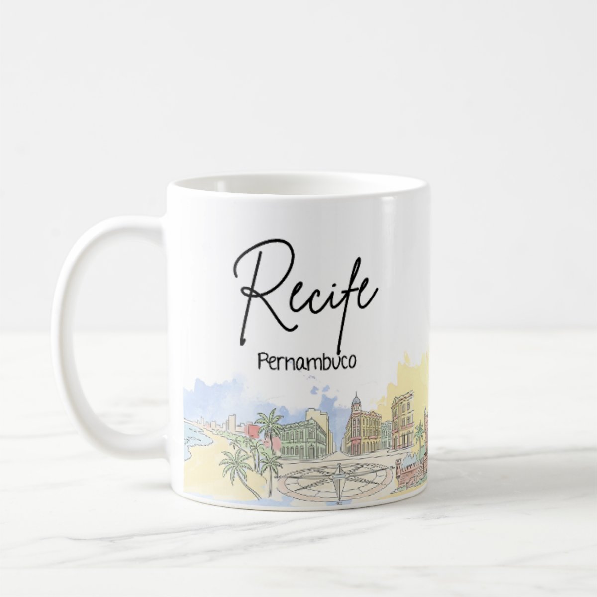 Caneca Personalizada Pernambuco Lembrança Cidade Recife