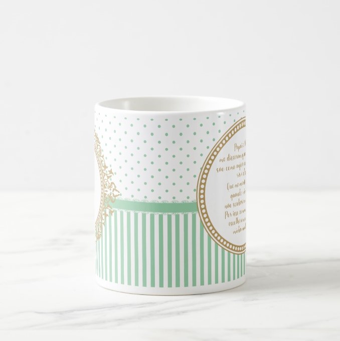 Caneca Personalizada para Batizado e Caixinhas - Verde Claro