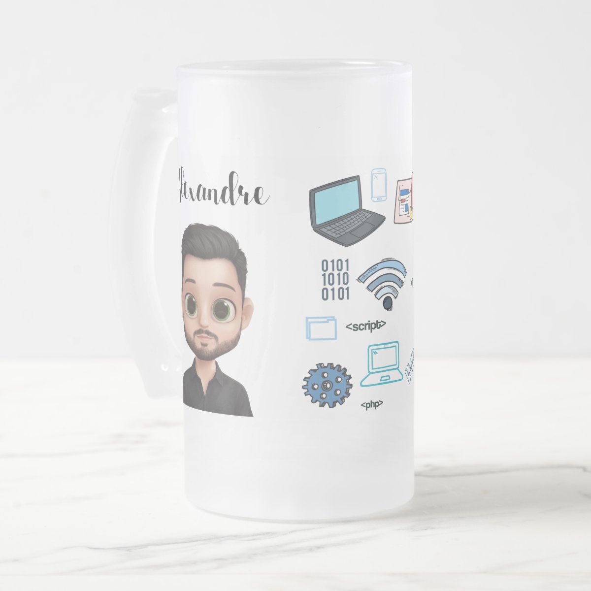 Copo de Cerveja Personalizado Profissão Tecnologia