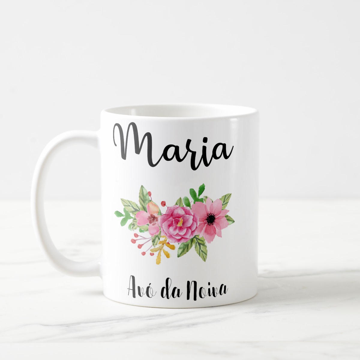 Caneca Casamento Presente Avó da Noiva Convite Lembrança