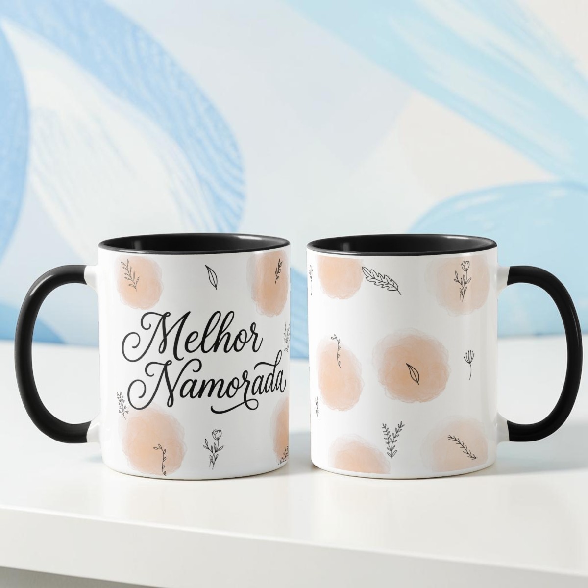 Caneca Personalizada Melhor Namorada - Preta