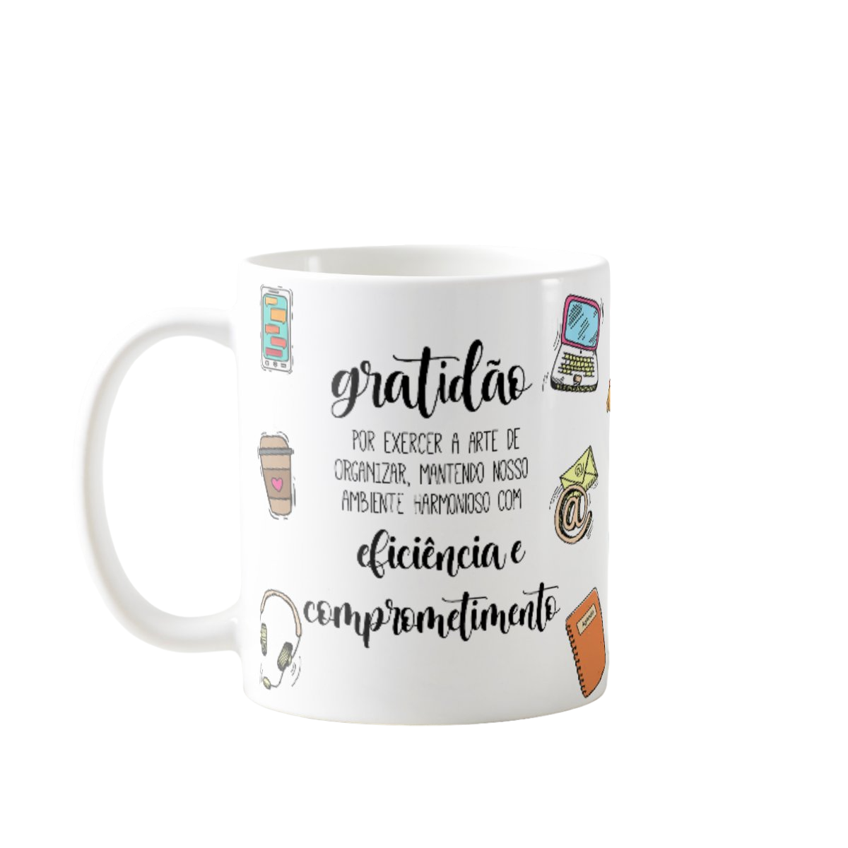 Caneca Profissão Escritório Presente Criativo de Secretária
