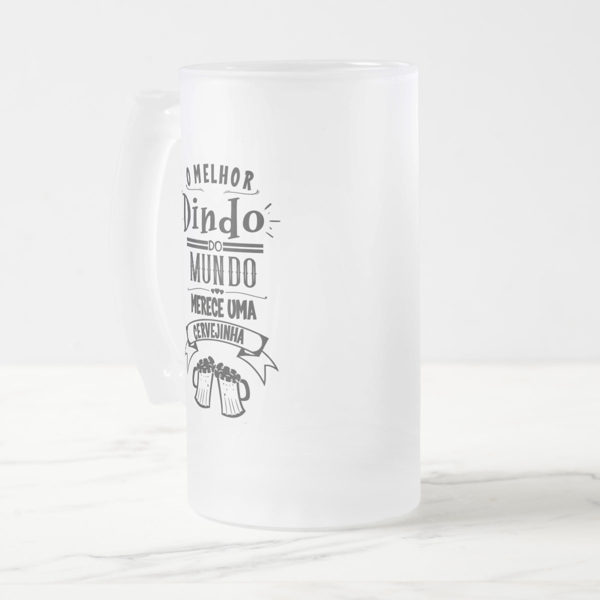 Caneca Cerveja Chopp Padrinho Presente Criativo Dindo Vidro