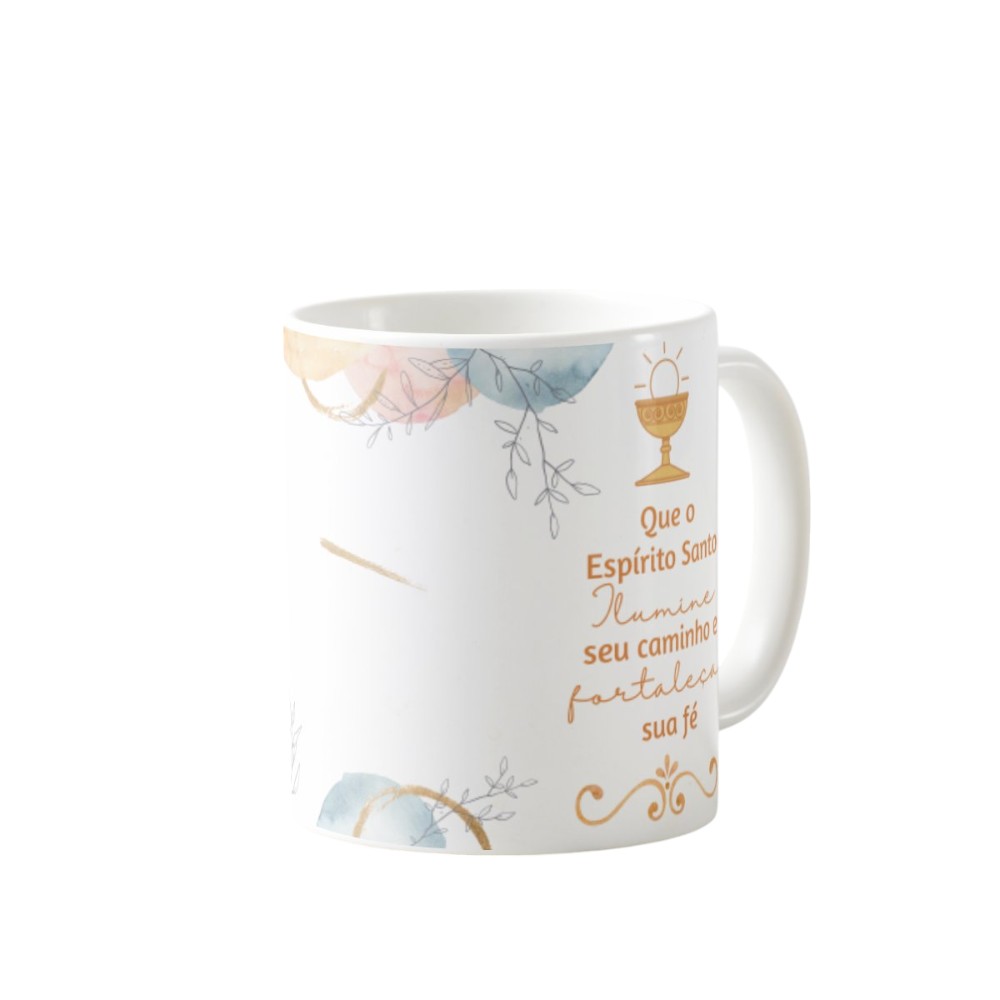 Caneca Cerâmica Crismando 325ml Presente Crisma Católica