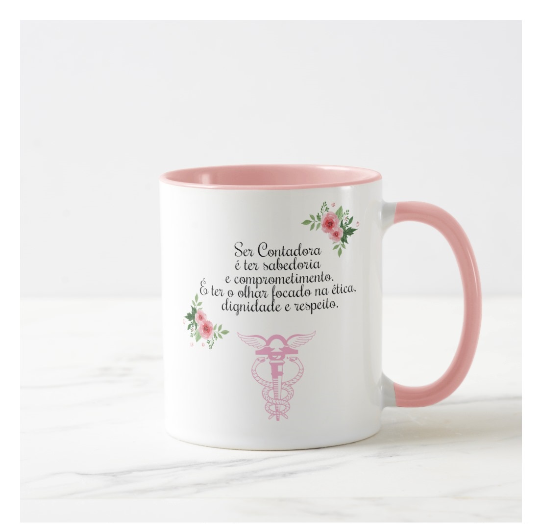 Caneca Personalizada Contabilidade Profissão Contadora