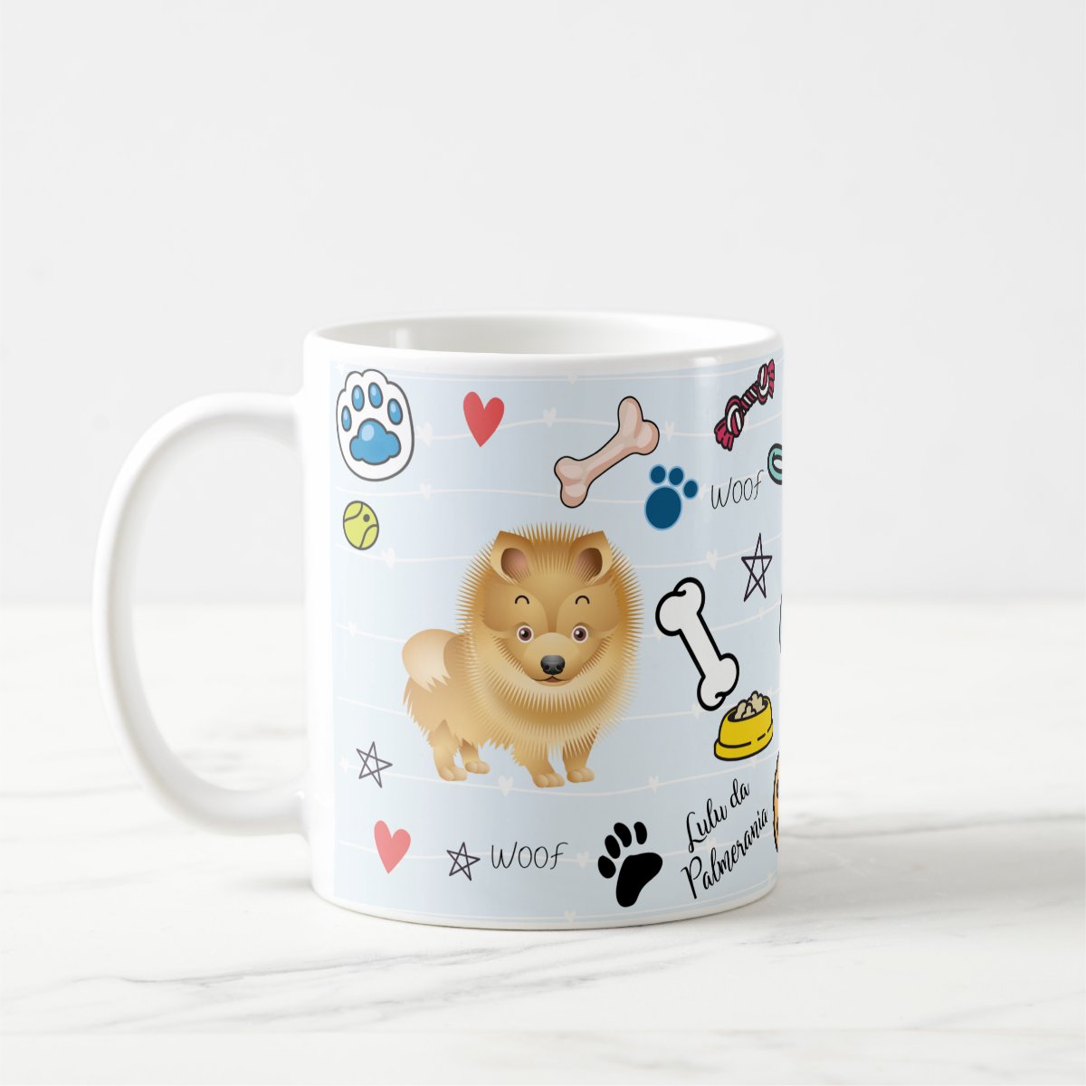 Caneca Lulu da Pomerânia Pet Cachorro Personalizada