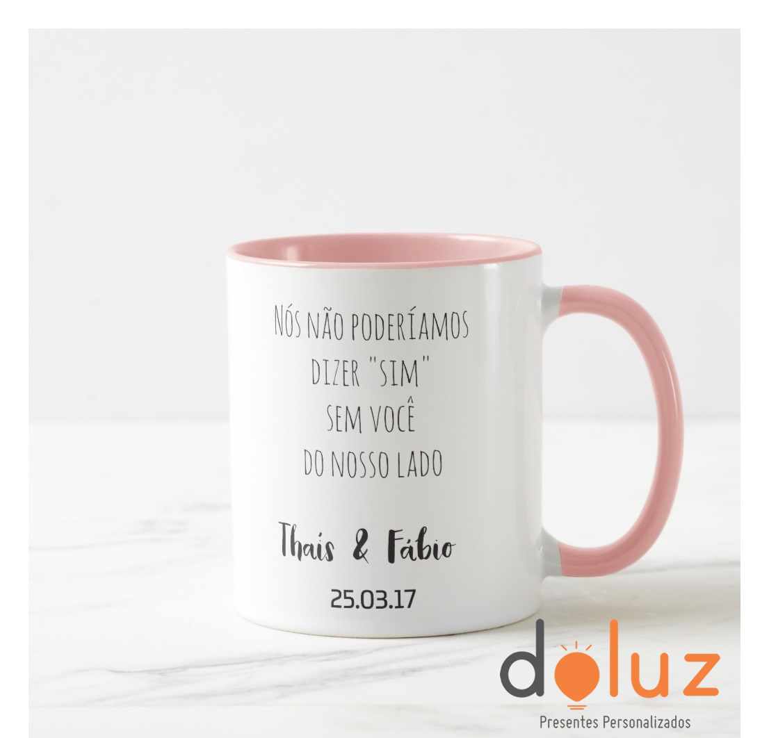 Caneca Casamento Avó Presente Personalizada Com Nome