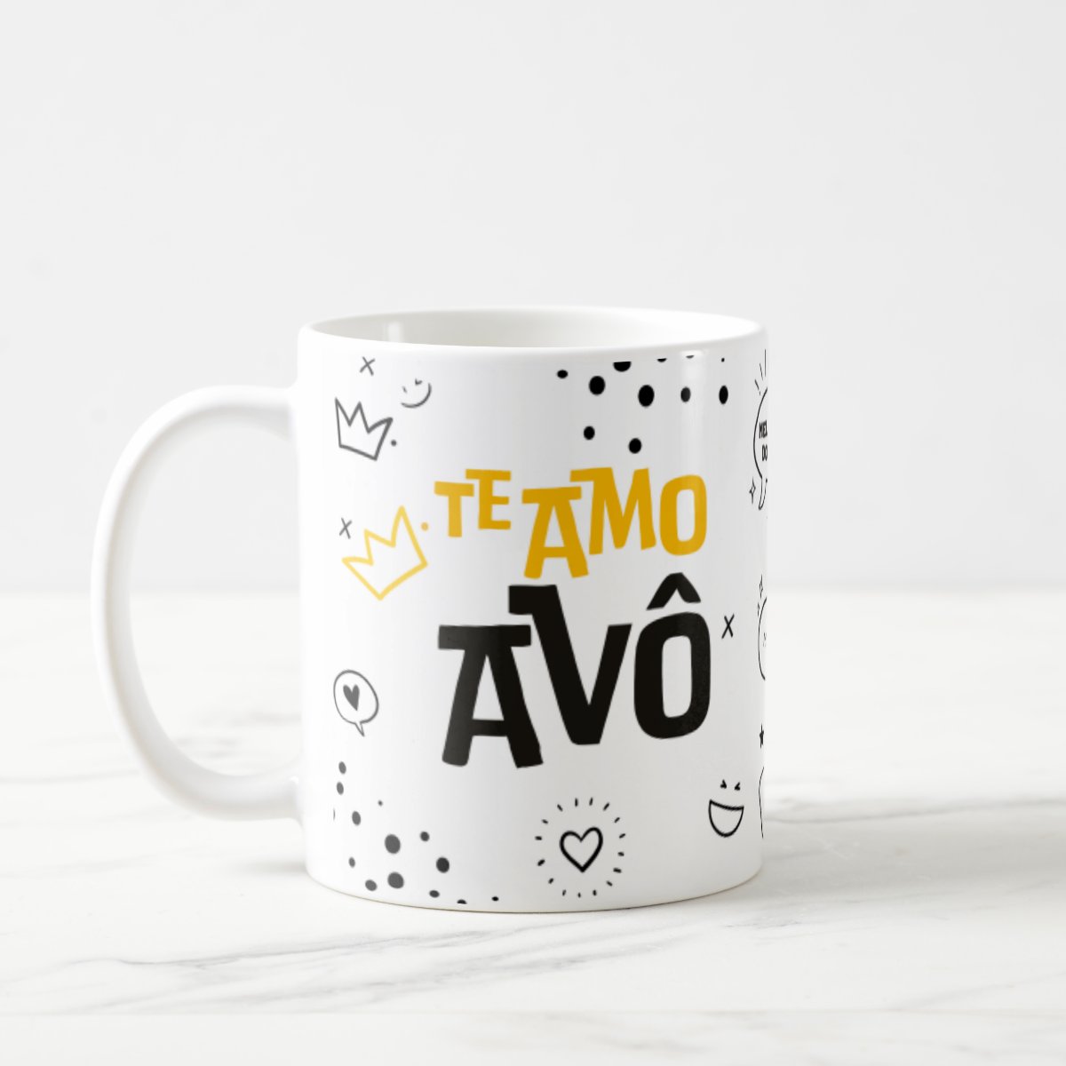 Kit Almofada e Caneca Meu Exemplo para o Melhor Avô
