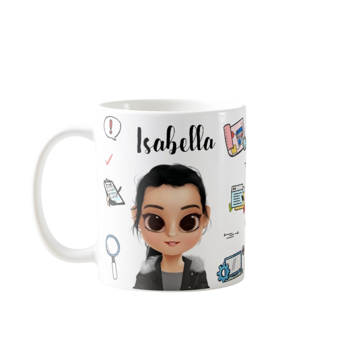 Caneca Personalizada Presente Equipe de Qualidade Ti - Profissões (Equipe de Qualidade Ti com nome e avatar)