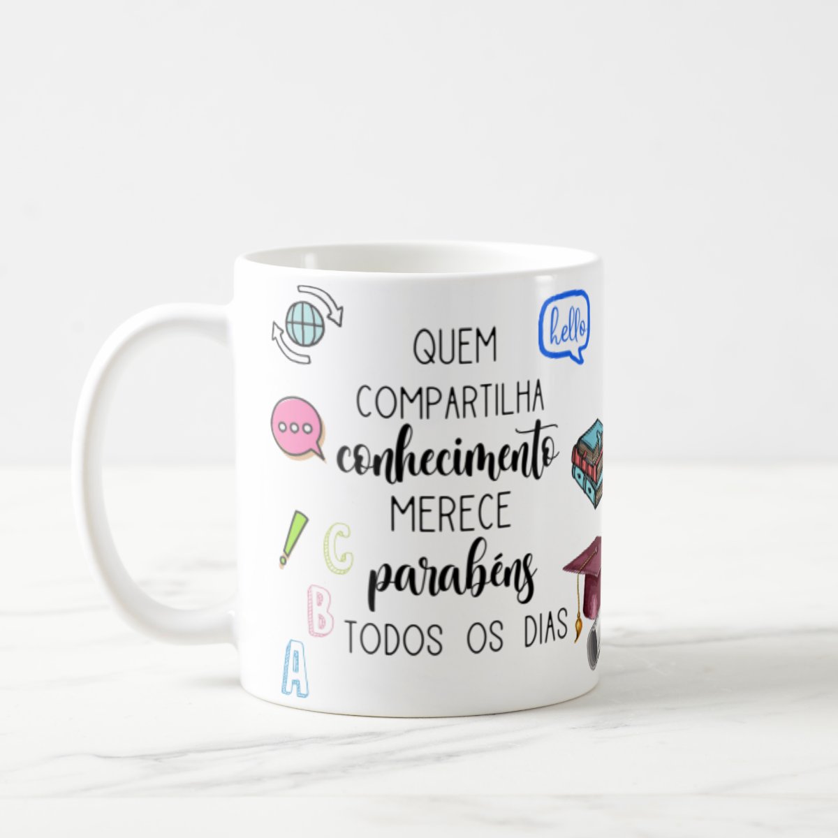 Caneca Presente Dia Dos Professores Miss Teacher Inglês