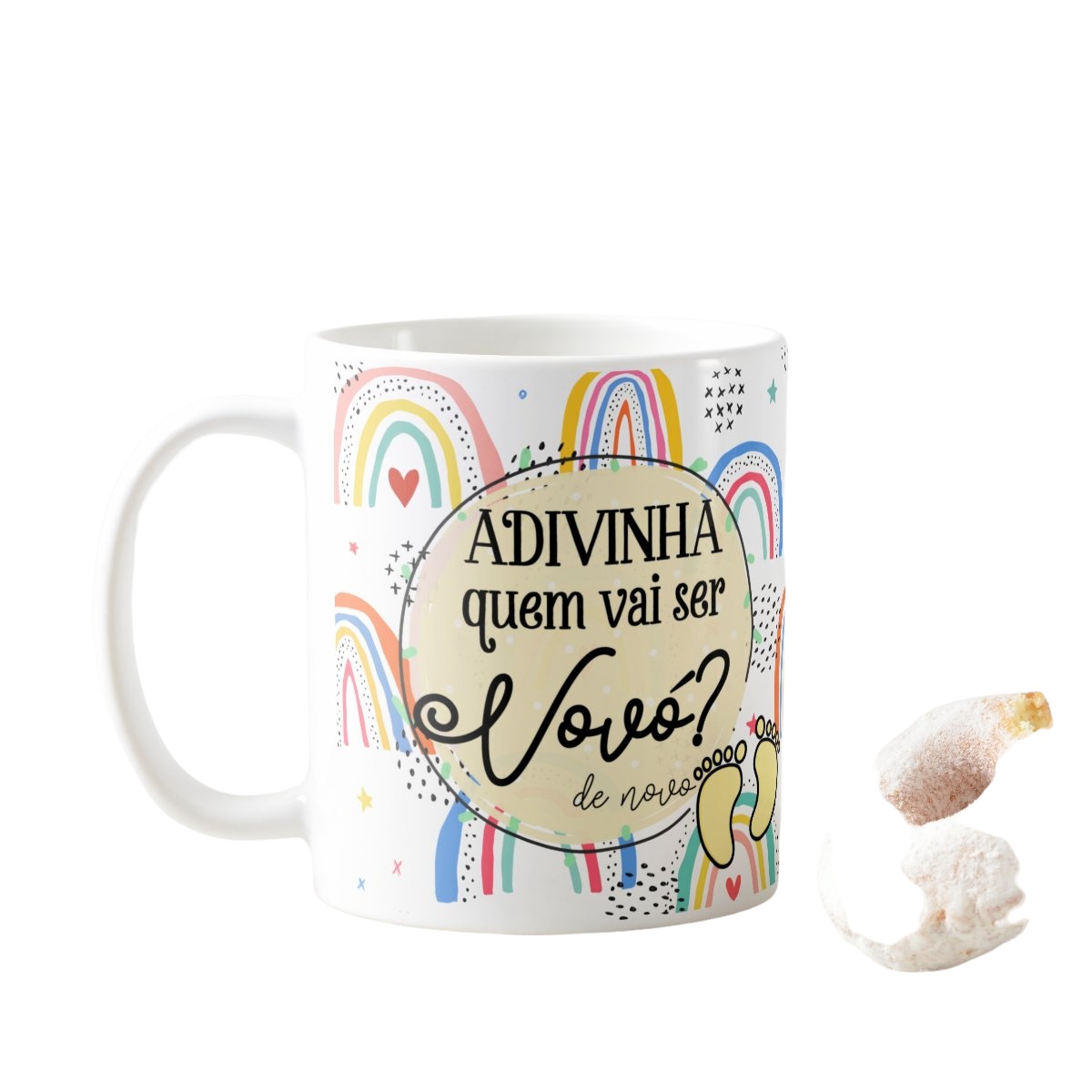 Caneca Presente Para Vovó Revelação De Gravidez