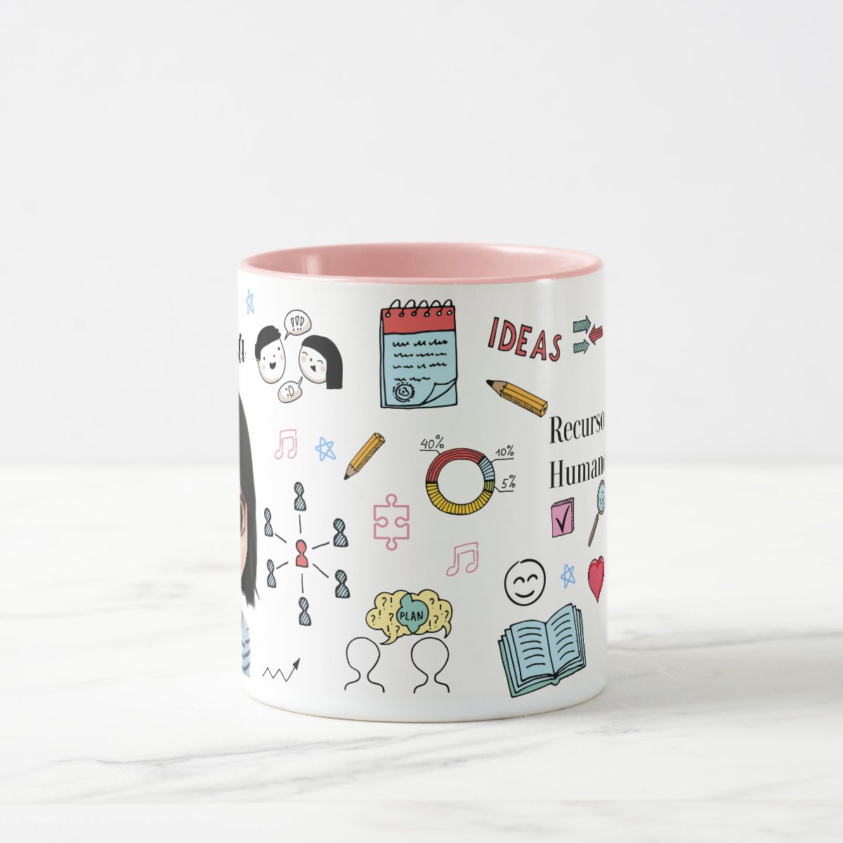 Caneca Personalizada Recursos Humanos Presente RH com Avatar