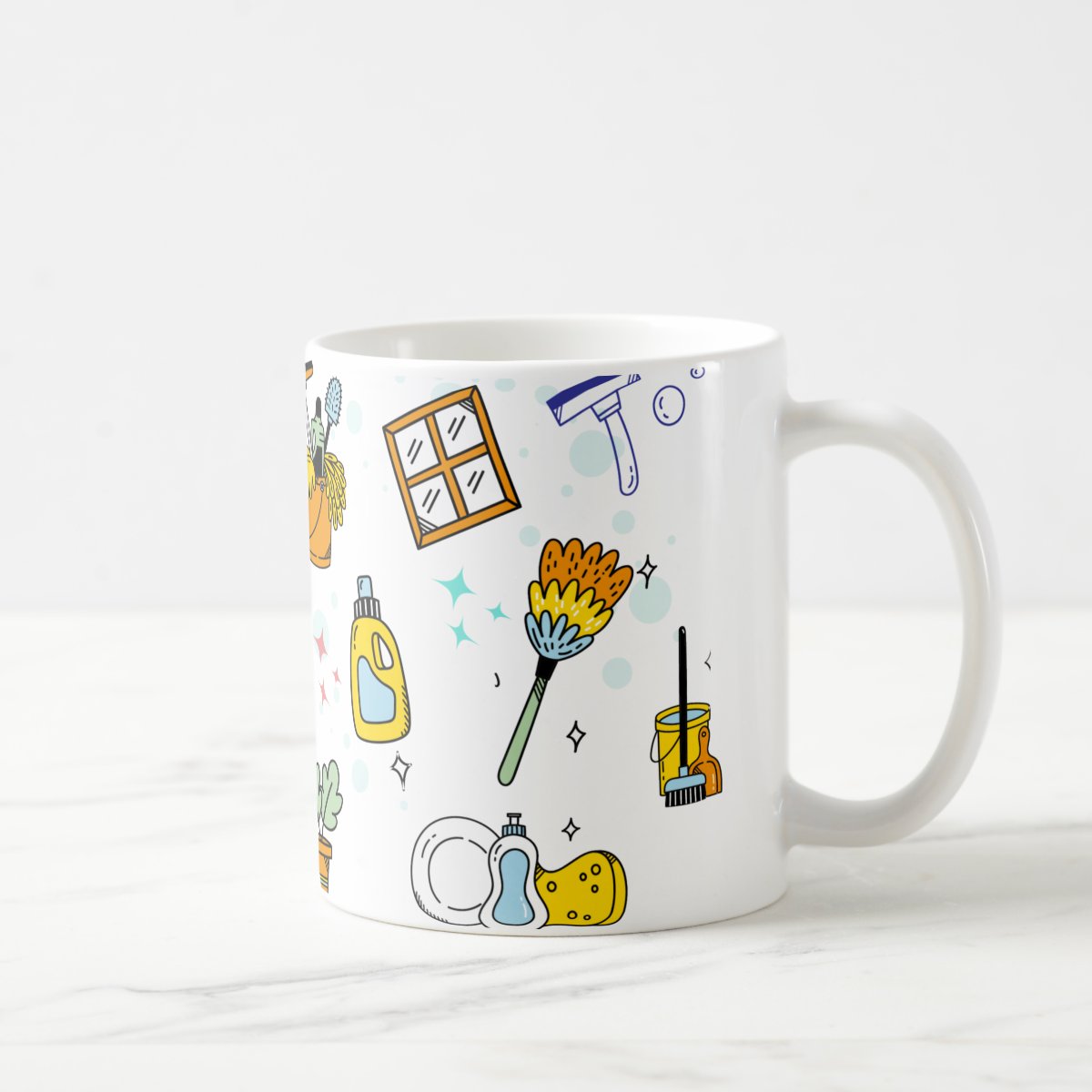 Caneca Personalizada Auxiliar de Limpeza Faxina com Avatar