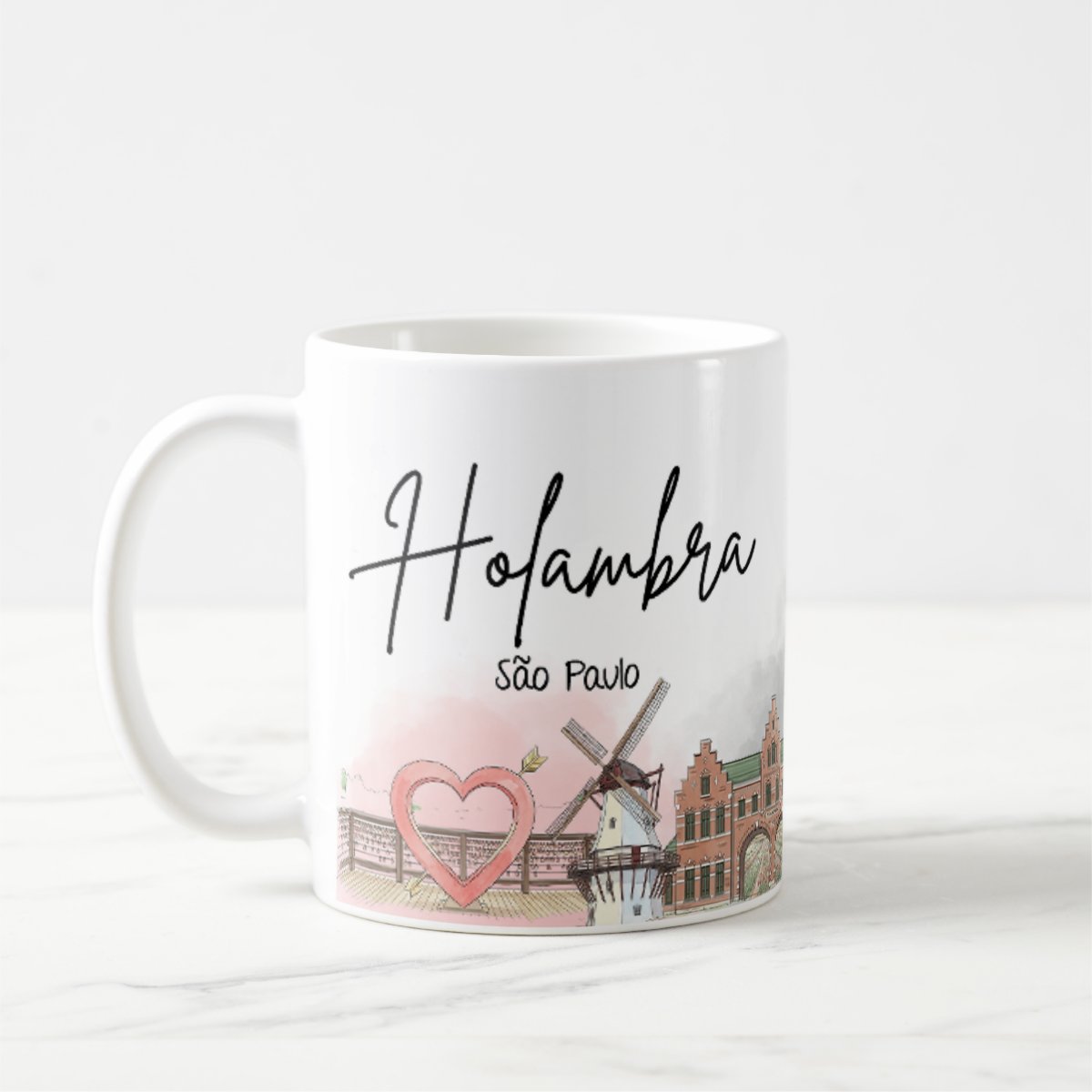 Caneca Personalizada São Paulo Lembrança Cidade Holambra