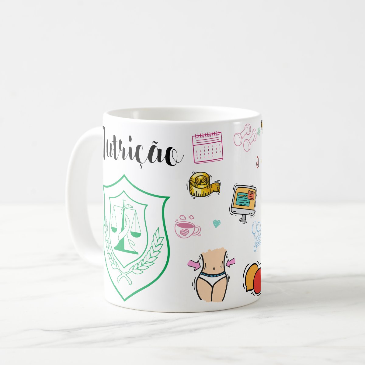 Caneca Profissão Presente Nutricionista Pronta Entrega