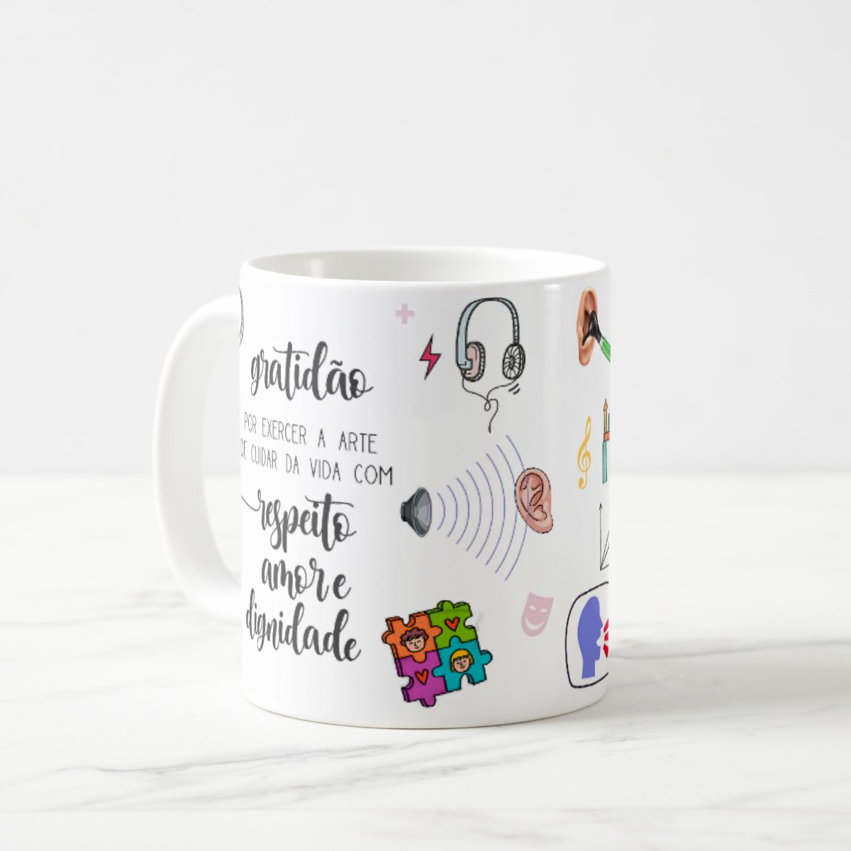 Caneca Personalizada Presente Especial Médica Fonoaudióloga