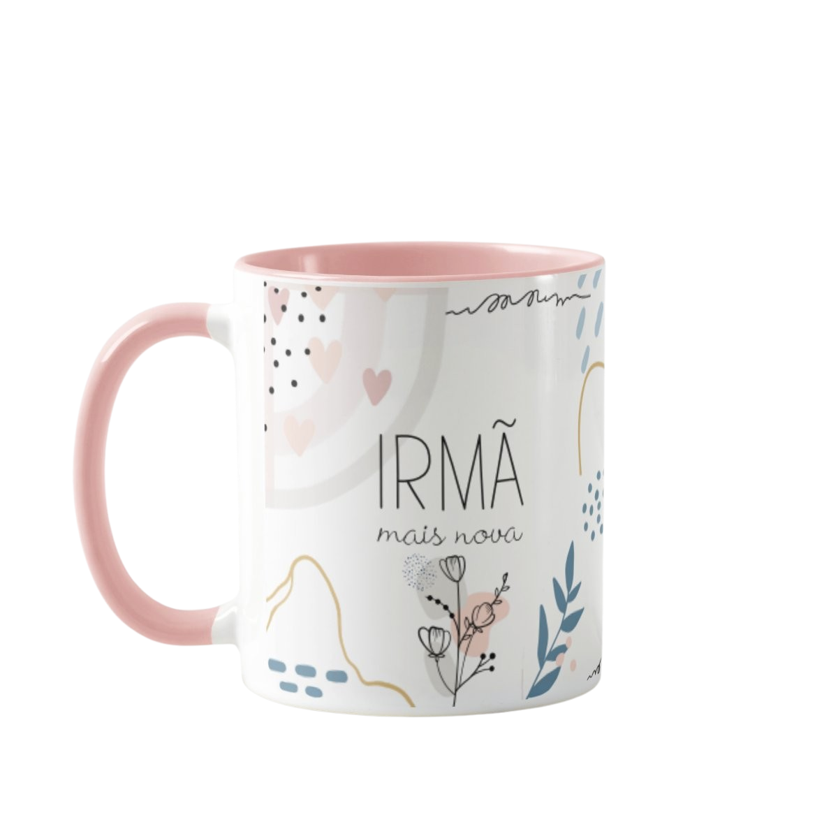Caneca Presente Criativo Surpresa para Irmã Mais Nova - Família (Irmã(o))