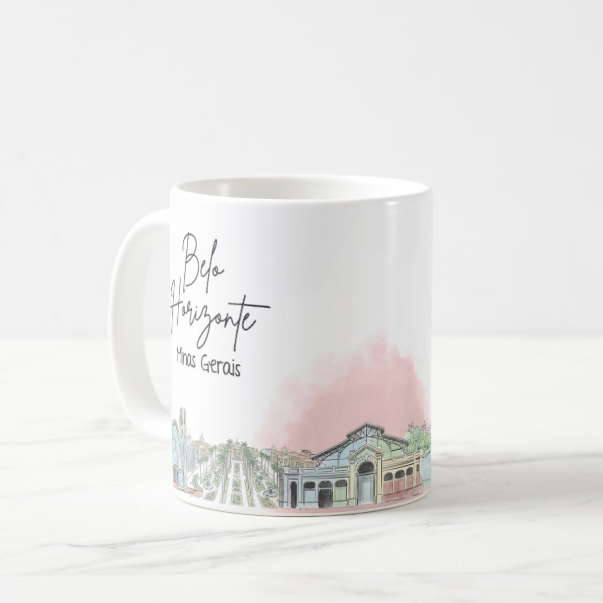 Caneca Personalizada Minas Gerais Lembrança Cidade Belo Horizonte
