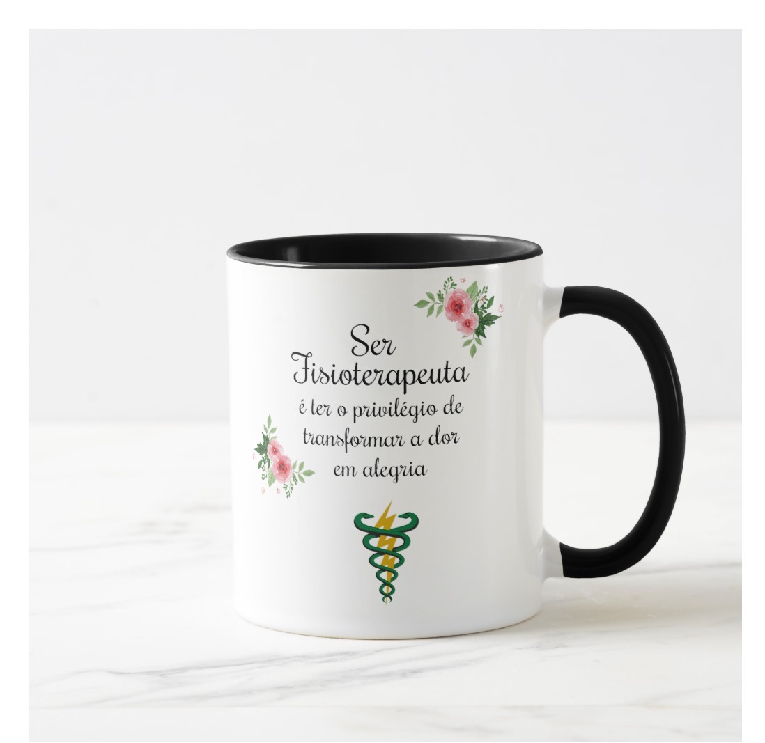 Caneca Personalizada Fisioterapia Profissão Fisioterapeuta