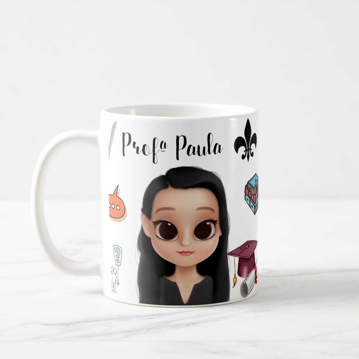 Caneca Presente Criativo Professor de Português Professora