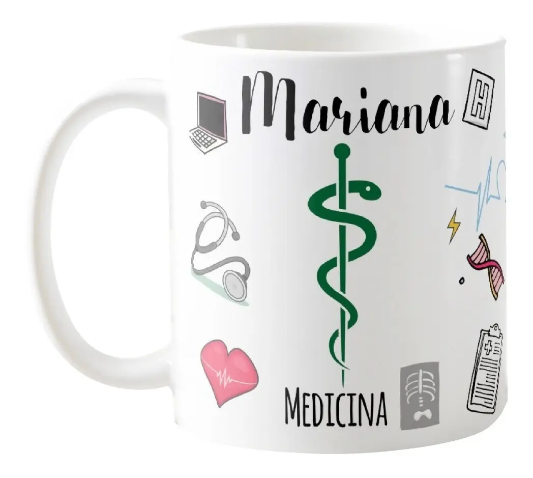 Caneca Personalizada Medicina Profissão Ginecologista Branco Medicina / Ginecologista - Profissões (Ginecologista)