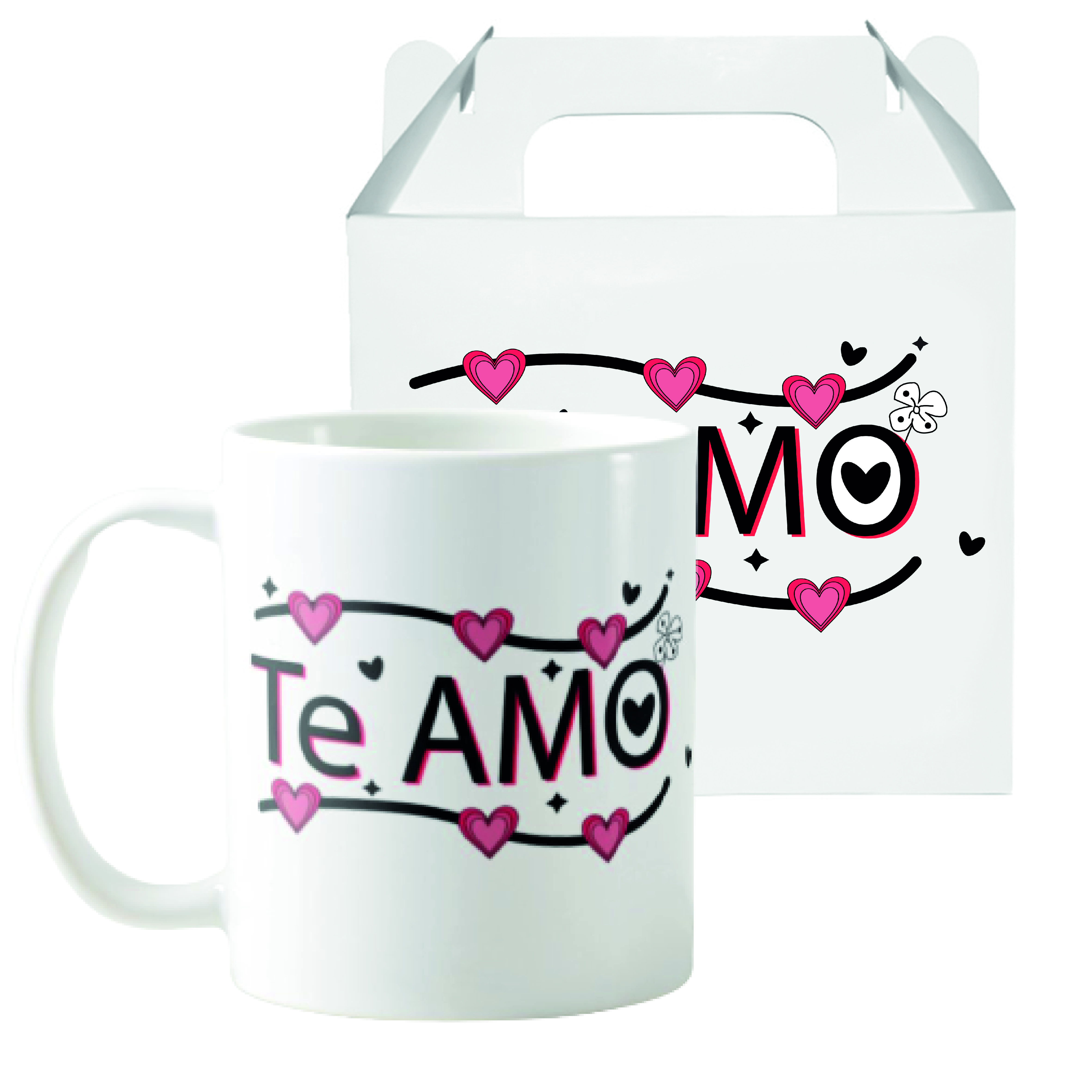 Caneca Cerâmica Presente Personalizado Casal Amor Te Amo - Outros (Casal)