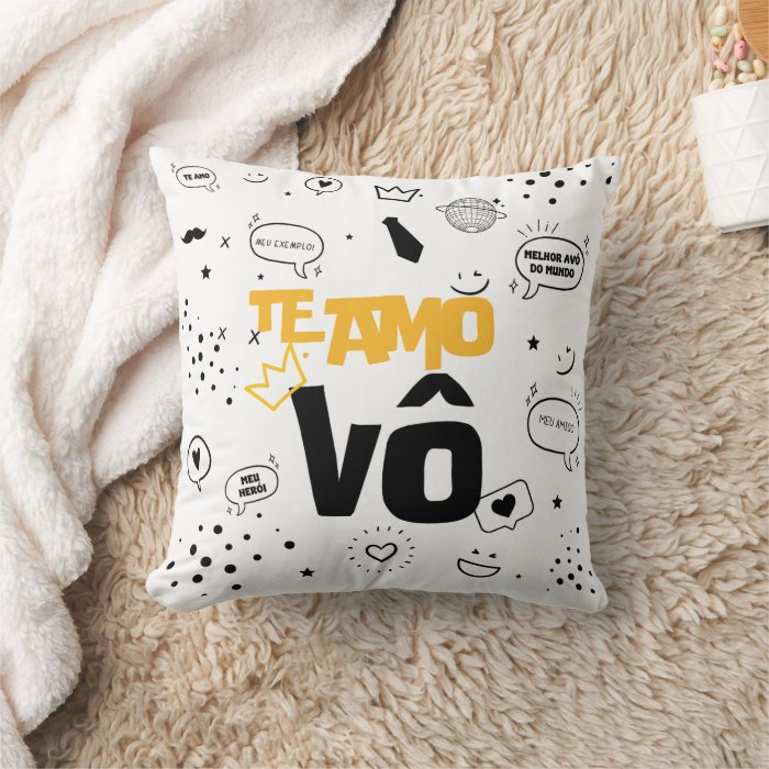 Almofada Decorativa Presente Especial Te Amo Vô Vovô