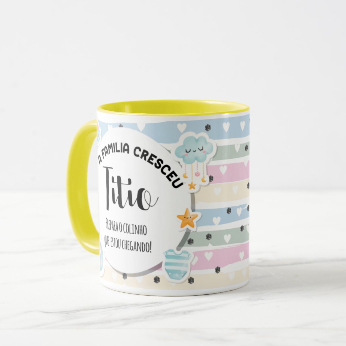 Caneca Personalizada Presente Anúncio Gravidez Gestação Tio