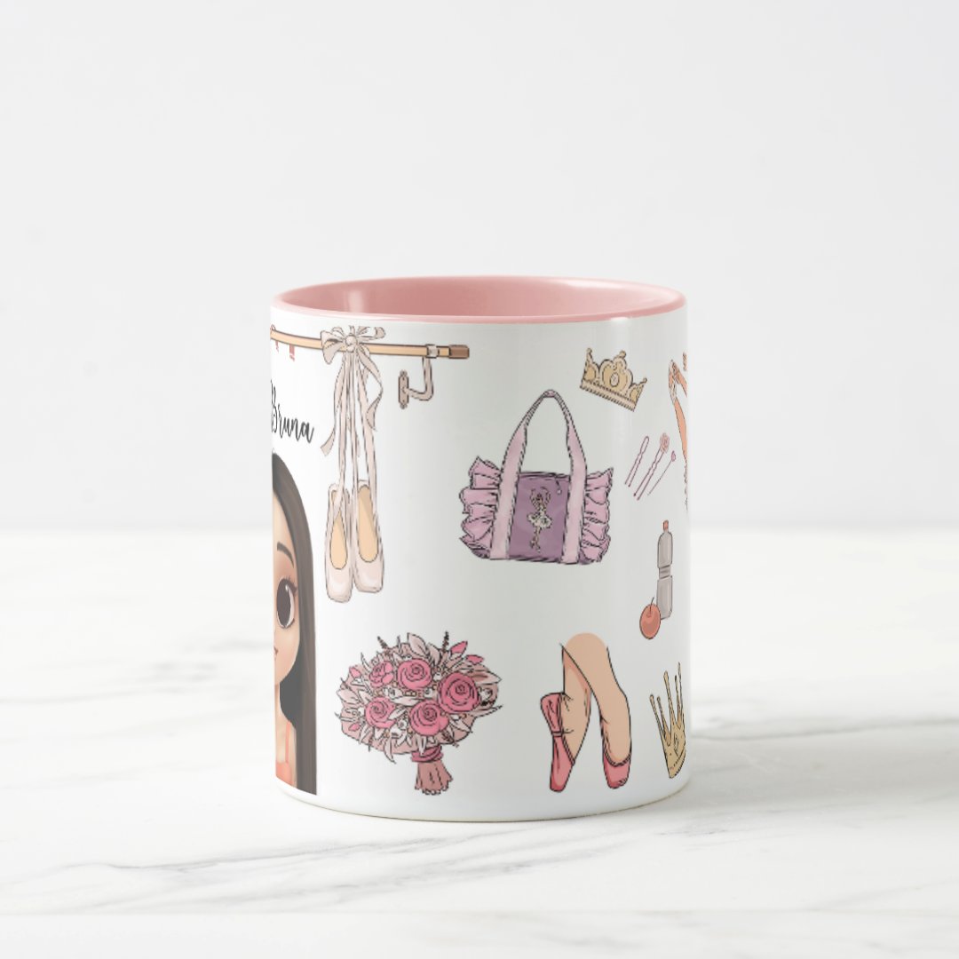  Caneca Professor Balé Ballet Presente Personalizada Com Avatar