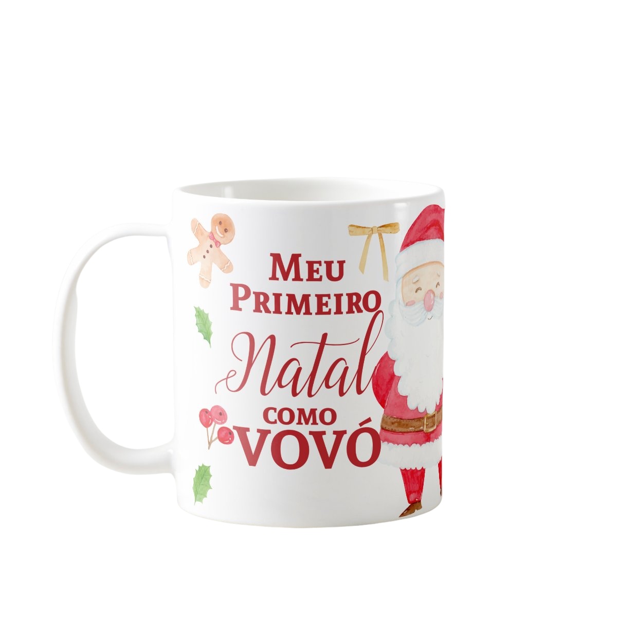 Caneca Personalizada Presente Primeiro Natal Como Avó Vovó - Família (Avó/Avô)