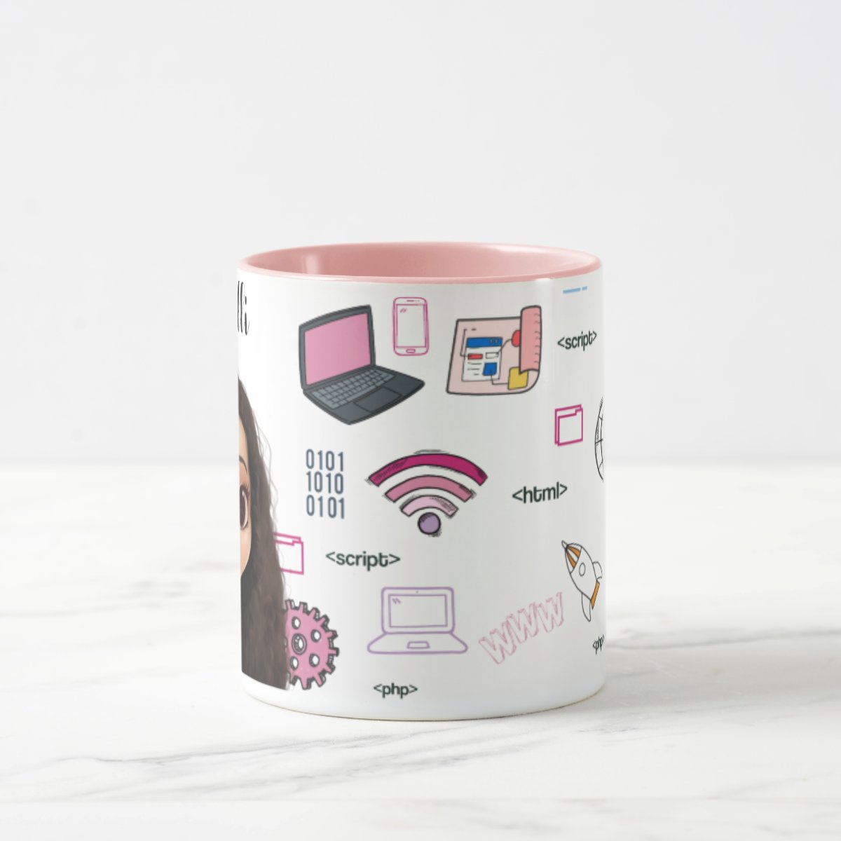 Caneca Personalizada Feminina Profissional de Tecnologia Ti