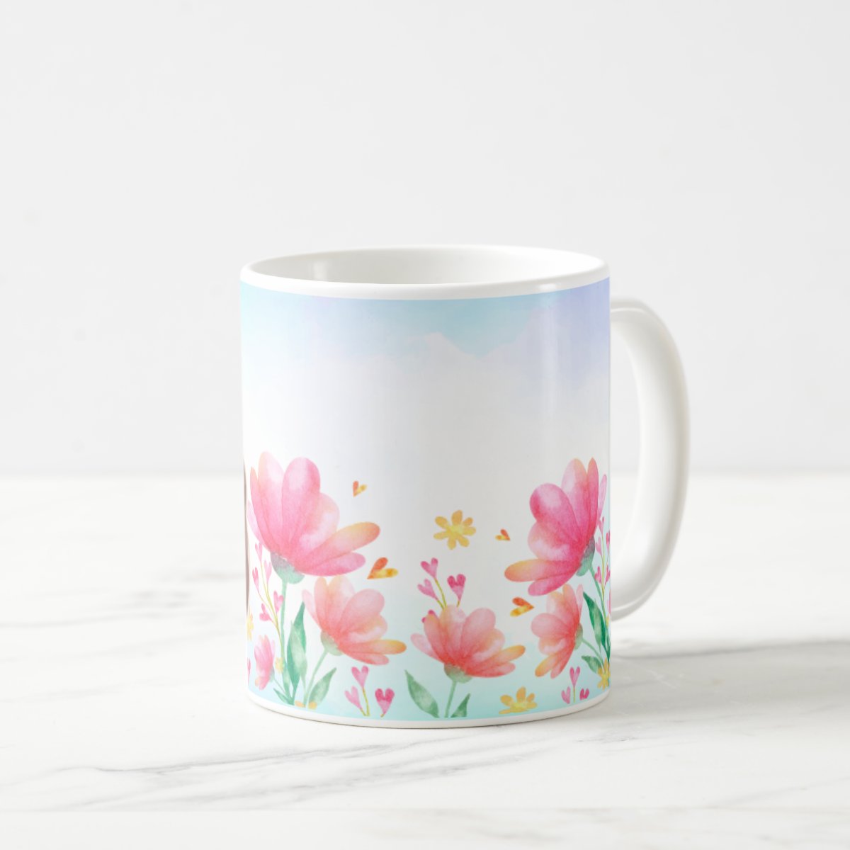 Caneca Personalizada Feminina Presente Criativo Mulher Flor