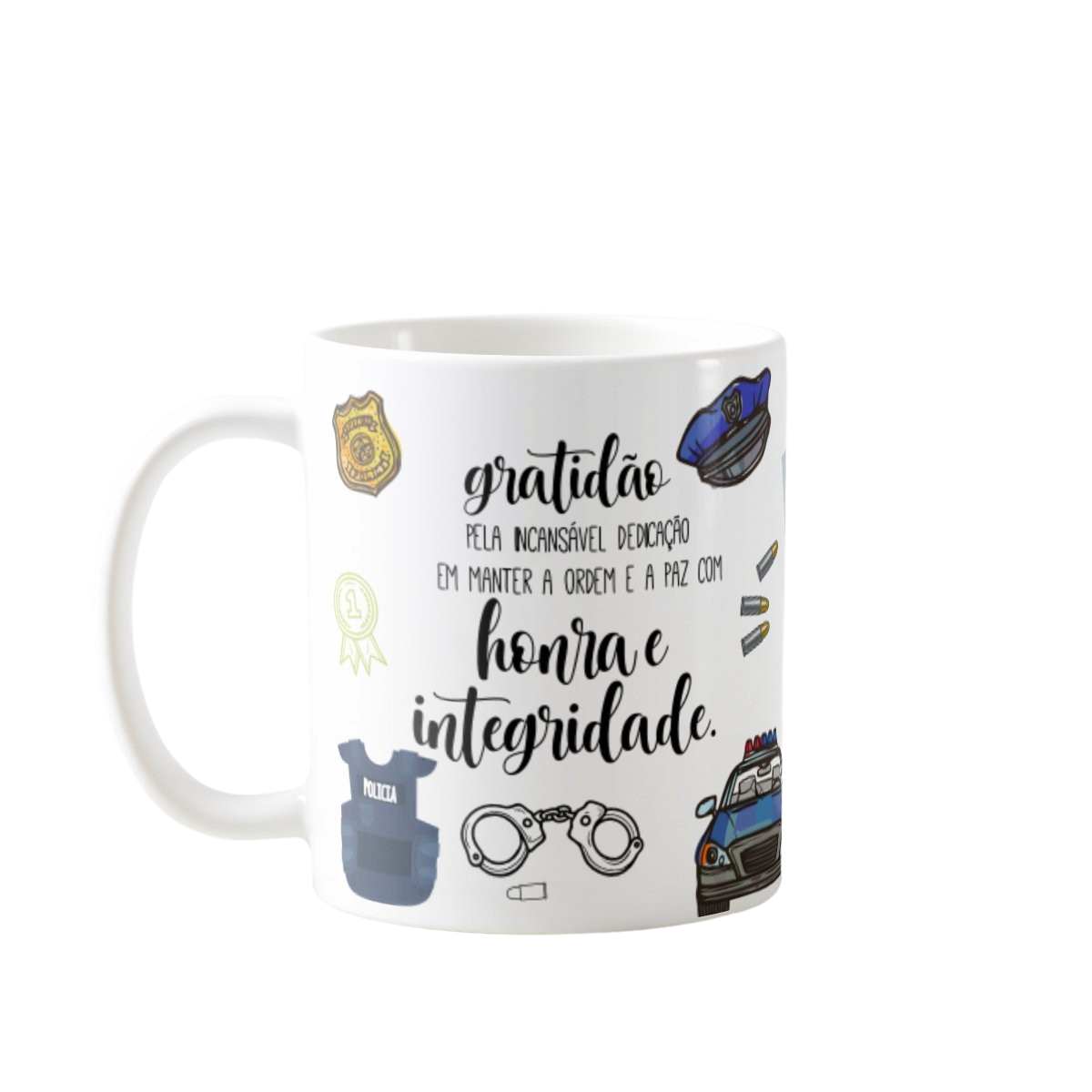 Caneca Profissão Presente Profissionais Polícia - Policial