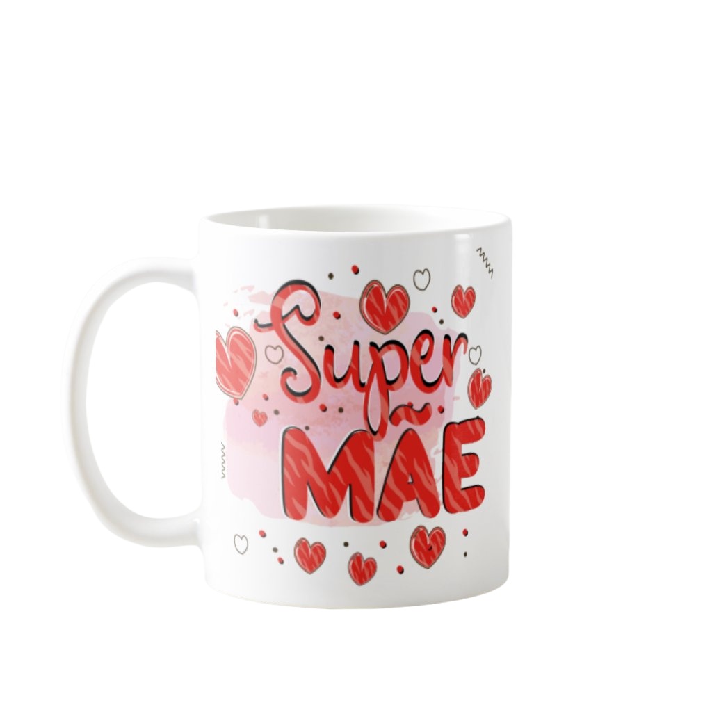 Kit Presente Criativo para Mãe Almofada e Caneca Super Mãe