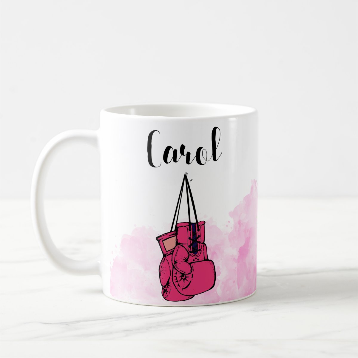 Caneca Esporte Boxe Feminina Presente Personalizada Com Nome