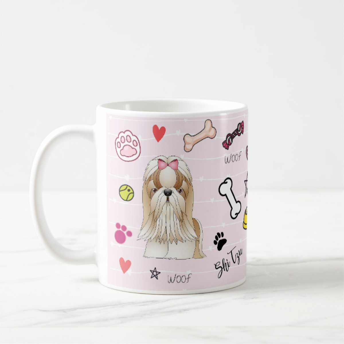 Caneca Pet Presente Apaixonados Por Cachorros Shi Tzu