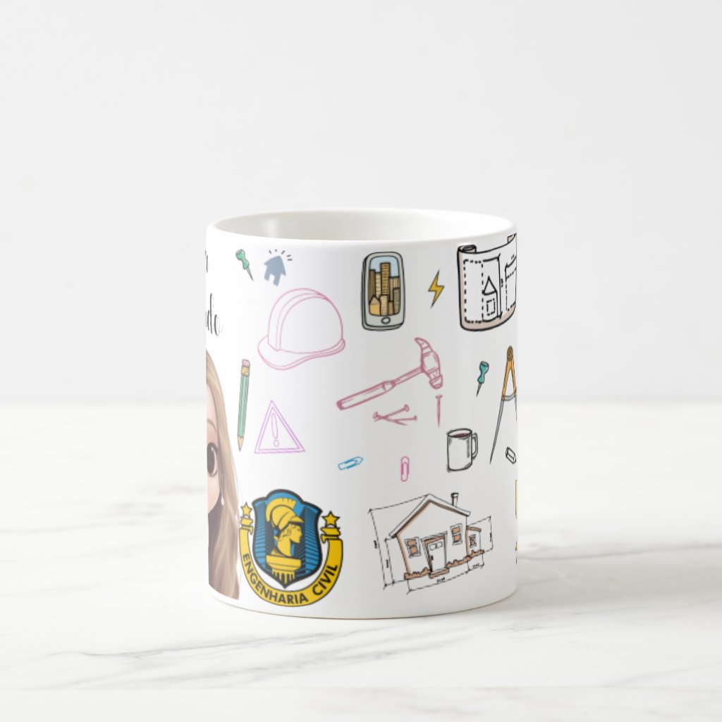 Caneca Engenheira Presente Profissão de Engenharia Civil